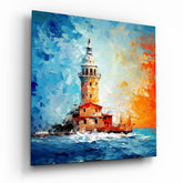 Maiden's Tower Glass Wall Art.